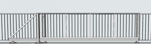 Takarauta liukuportti, metallinen liukuportti, rautainen liukuportti, uniiikki liukuportti