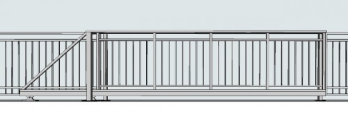 rautainen liukuportti, metallinen liukuportti, takorauta liukuportti